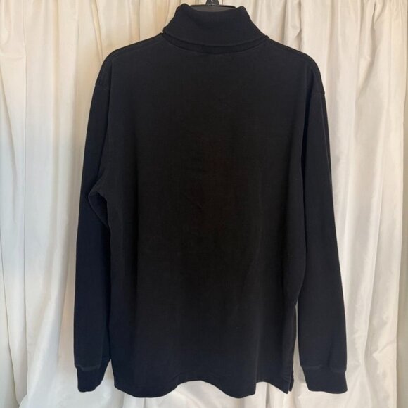 Vintage Polo by Ralph Lauren Black Long Sleeve Turtleneck Shirt Embroidered Logo - Picture 6 of 8